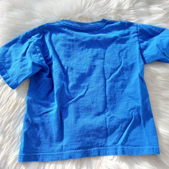 Gremlins Stripe Trouble Maker Graphic Tee Shirt T-shirt Blue Boys size XXS 4/5 - Picture 4 of 4